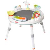  Ghế nhún Skip Hop Baby Activity Center: Interactive Play Center with 3-Stage Grow-with-Me Functionality, 4M+ (Silver Lining) 