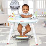  Ghế nhún Skip Hop Baby Activity Center: Interactive Play Center with 3-Stage Grow-with-Me Functionality, 4M+ (Silver Lining) 