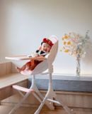  Ghế ăn dặm Oribel Cocoon Z High Chair - màu Cotton Candy Pink 