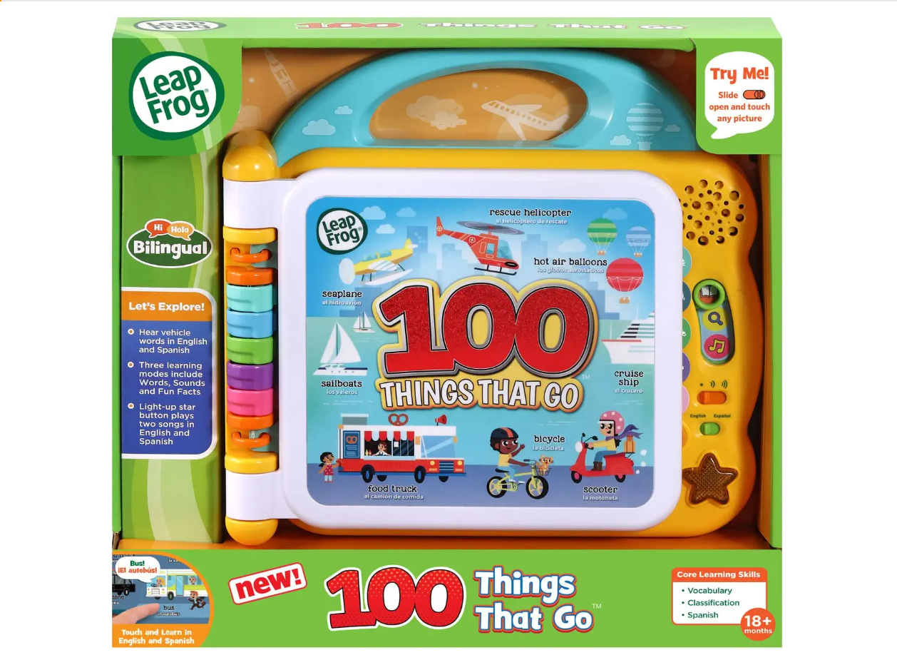  Sách Điện Tử LeapFrog 100 Things That Go 