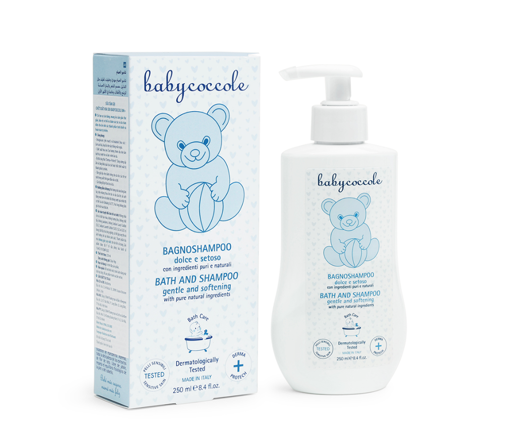  Sữa tắm gội chiết xuất hoa sen Babycoccole 0M+ - 250ML 