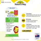  Nature’s Way Kids Smart Drops Probiotic – Bổ sung men vi sinh cho bé 