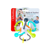  BÓNG GẶM NƯỚU KIÊM ĐỒ CHƠI CHO BÉ INFANTINO SHAKE & TEETHER FLEXIBLE RATTLE BALL 