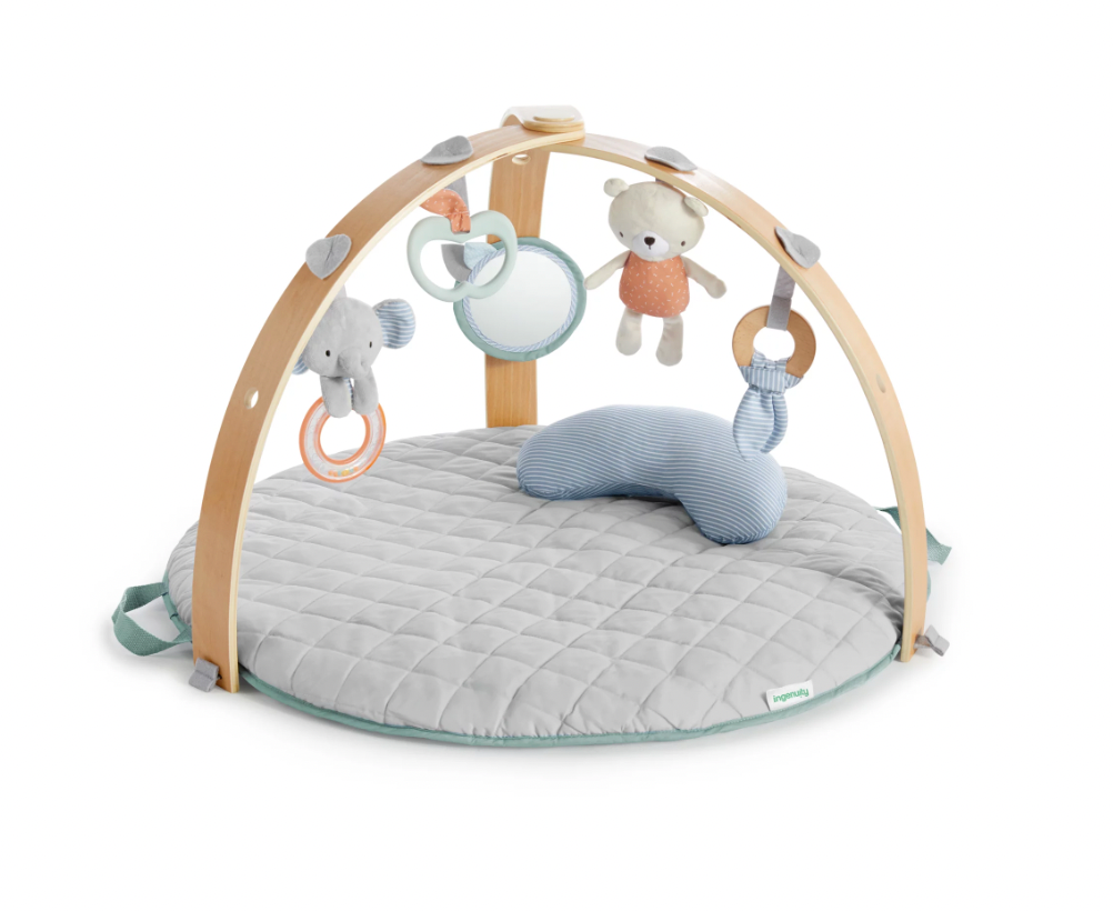  Thảm Chơi Ingenuity Cozy Spot Reversible Duvet Activity Gym in Loamy 