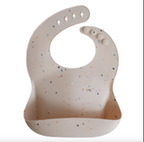  Yếm ăn dặm Silicone Mushie - Vanilla Confetti 