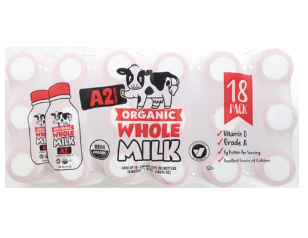  Sữa Tươi Nước A2 Organic Whole Milk 240ML 