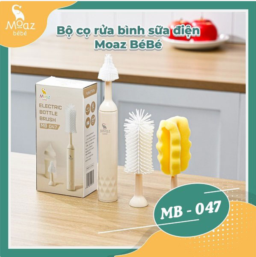  Bộ cọ rửa bình sữa điện Moaz Bébé MB-047 