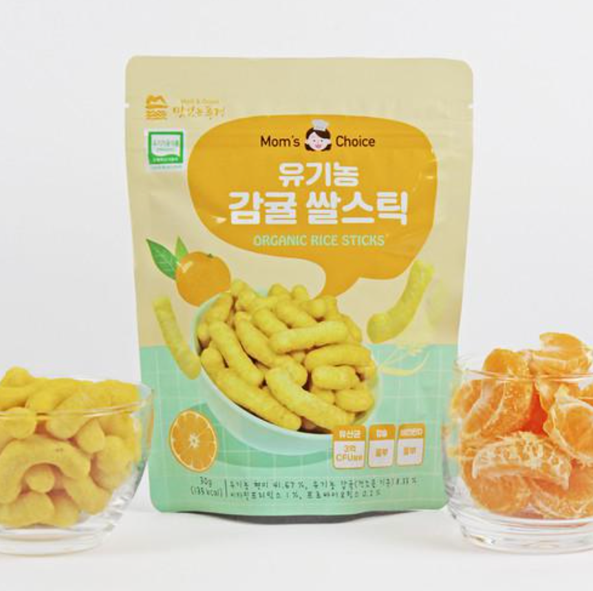  Bánh gạo Hữu Cơ Mom's Choice vị Quýt 30g 