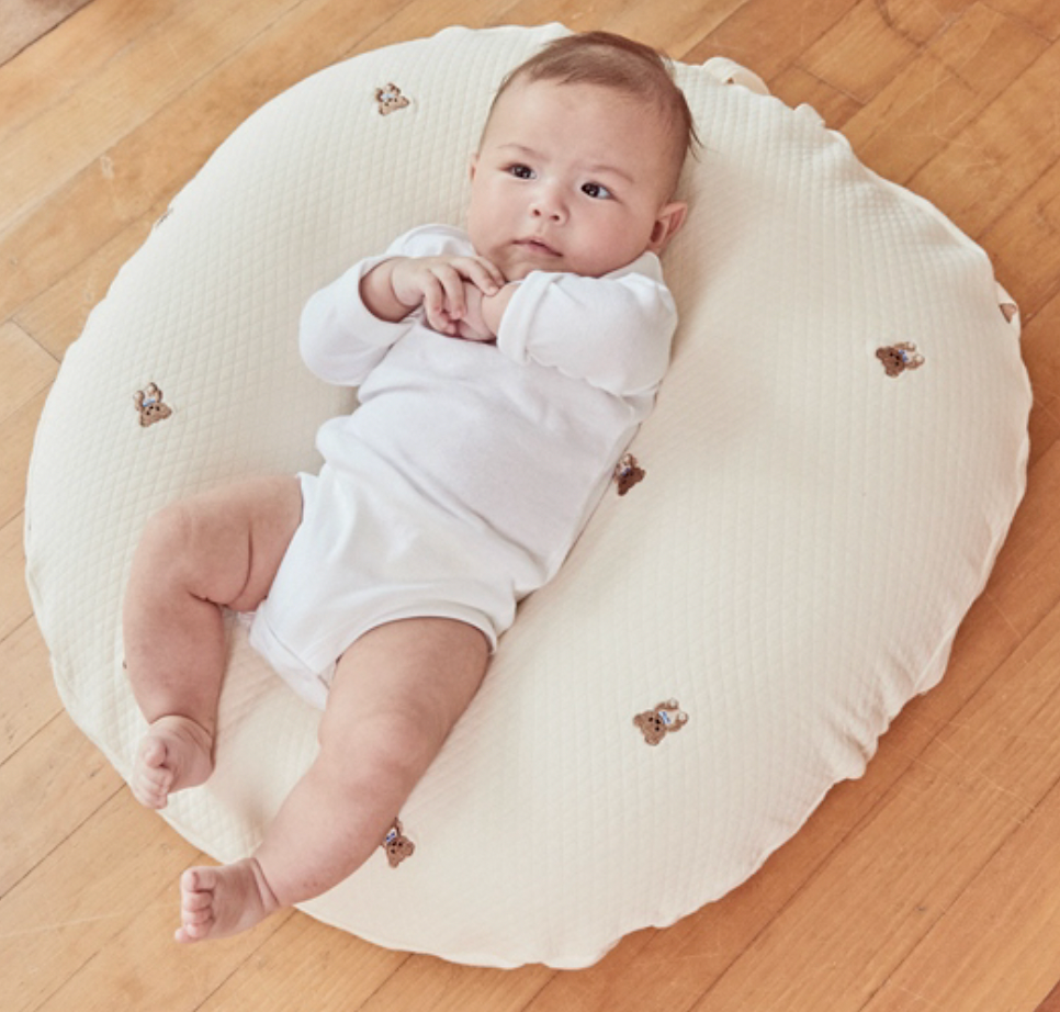  GỐI CHỐNG TRÀO NGƯỢC ROTOTO BEBE AIRMESH NGUYÊN KHỐI - GỖ SỒI NƠ GẤU 