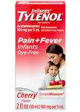  Siro Giảm Đau, Hạ Sốt Tylenol Infants' cho bé từ sơ sinh đến 3 tuổi, Vị Cherry - 60ml 