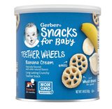  BÁNH ĂN DẶM GERBER TEETHER WHEELS CHO BÉ TỪ 10M+ (42G) 