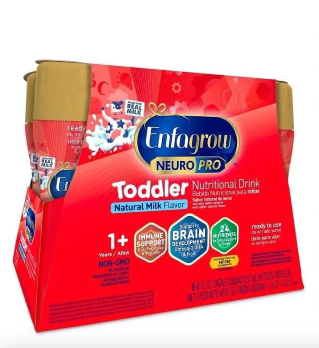  Sữa Nước Enfagrow NeuroPro Toddler Nutritional Drink - Natural Milk Flavor Cho Bé Từ 1 Tuổi (237ml) 