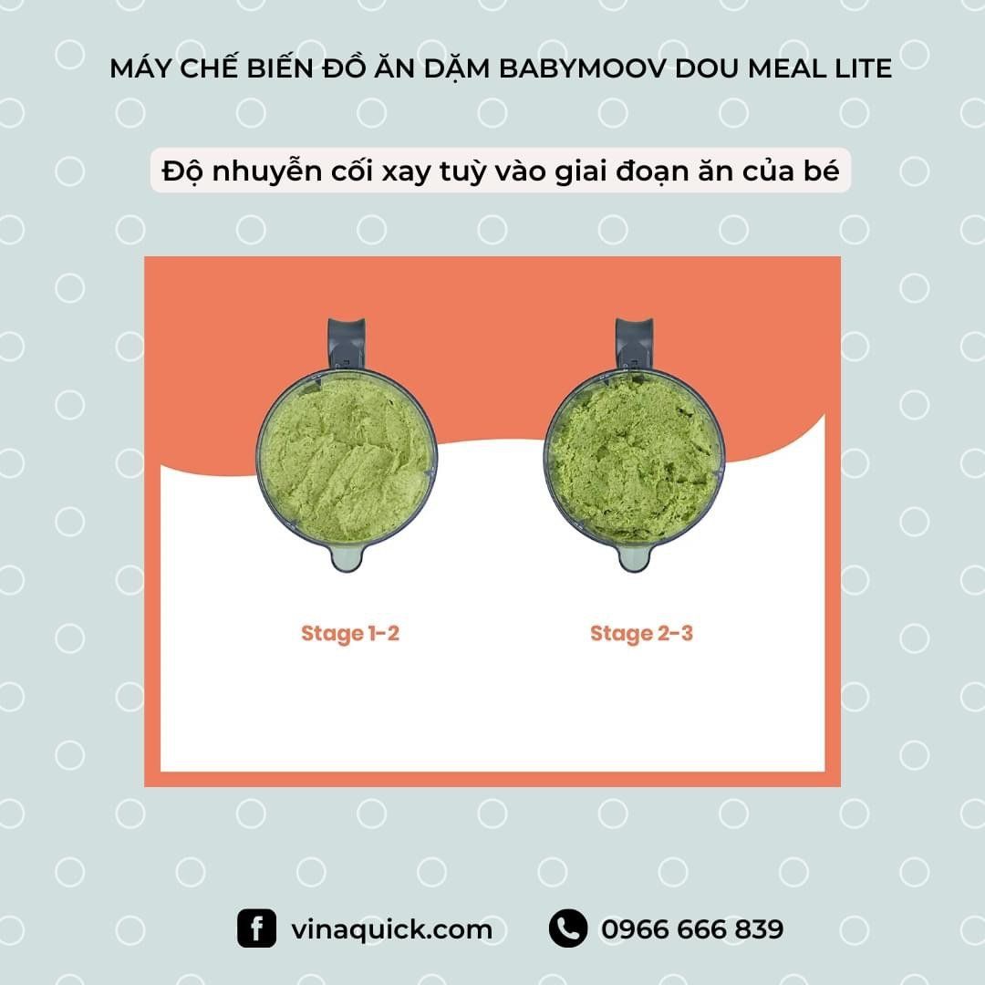  Máy làm đồ ăn dặm Babymoov Duo Meal Lite 4 in 1 Food Processor 