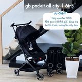  Xe Đẩy GB Pockit Plus All City Màu Đen 