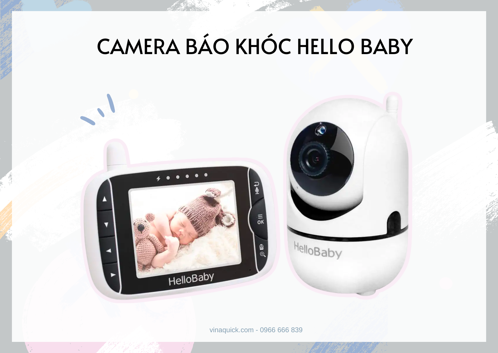  Camera theo dõi - báo khóc HelloBaby HB6550 (5 inch) 