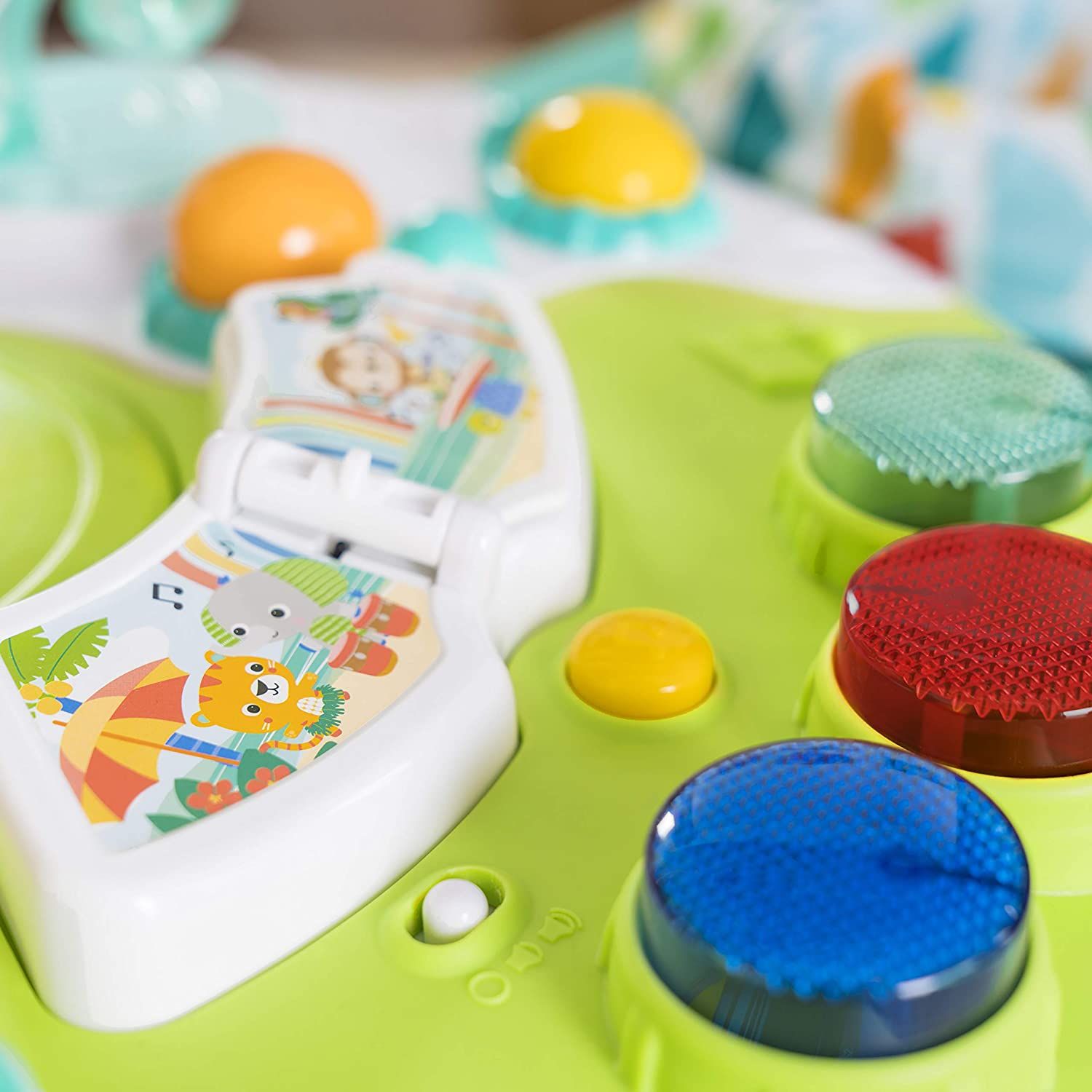  Xe tập đi Bright Starts Around We Go 2-in-1 Walk-Around Activity Center & Table, Tropic Cool 