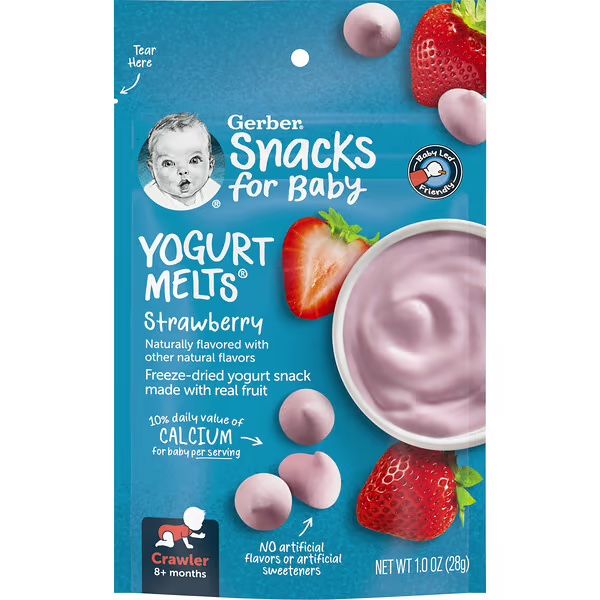  SỮA CHUA KHÔ GERBER GRADUATES CHO BÉ TỪ 8M+ (28G) - VỊ STRAWBERRY 