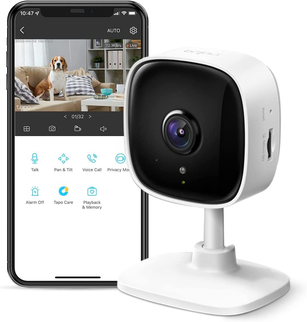  Camera theo dõi bé Tapo 1080p Indoor Security Camera by TP-Link (Tapo C100) 