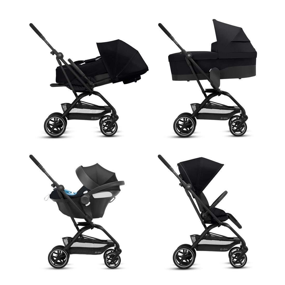  Xe đẩy gấp gọn Cybex Eezy S Twist 2 - Đen 