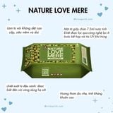  KHĂN ƯỚT NATURE LOVE MERE CHIẾT XUẤT ĐẬU XANH PREMIUM - 70 TỜ 