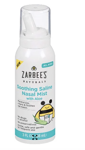  XỊT MŨI ZARBEE'S NATURALS NHA ĐAM 88ML 