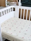  Drap Nệm Cũi Vải Xô Trần Có Lót Chống Thấm HV Bedding (70x130 cm) 