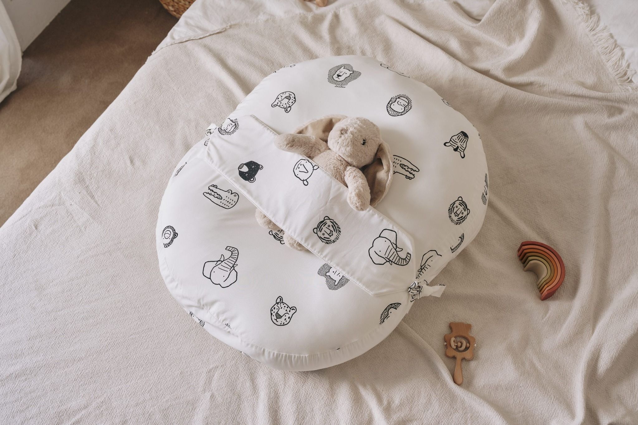  Vỏ Gối Chống Trào Ngược Cool Airmesh Dono&Dono – Họa Tiết Animal Friends 