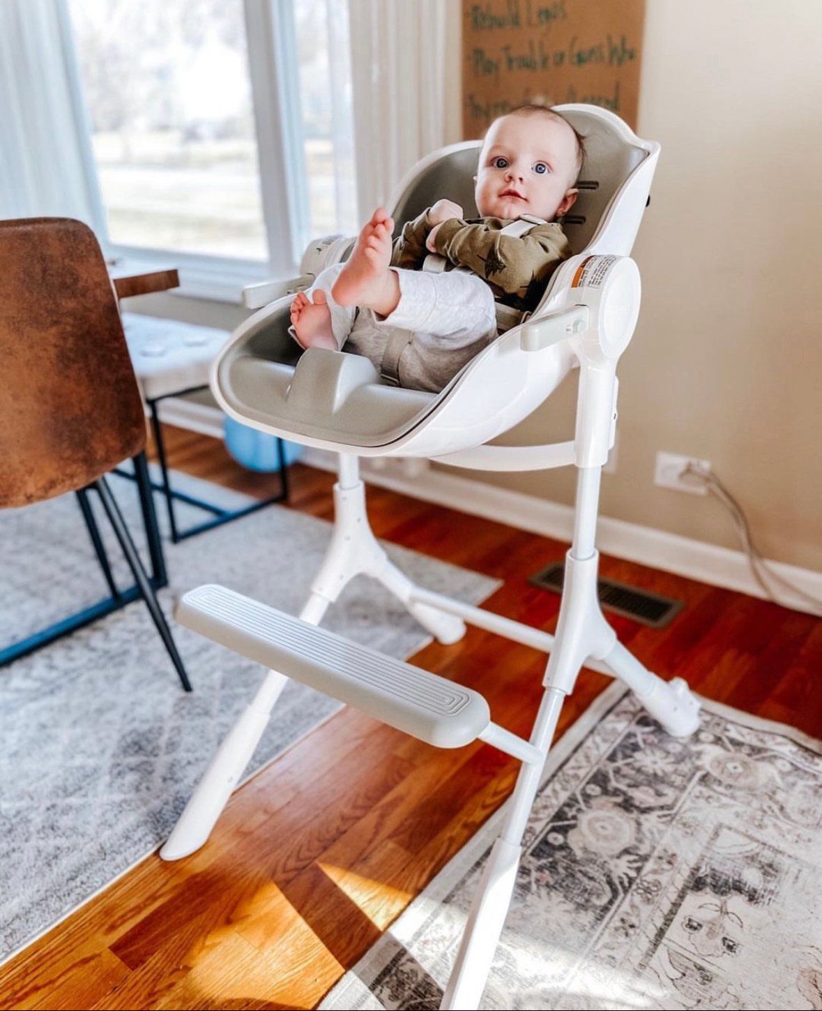  Ghế ăn dặm Oribel Cocoon Z High Chair - màu Icy Grey 