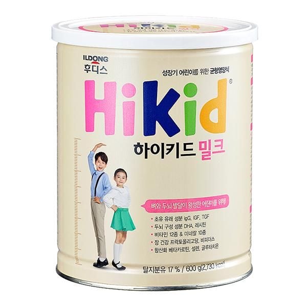  SỮA BỘT ILDONG HIKID VỊ VANI CHO BÉ TỪ 1 - 9 TUỔI, 600G 