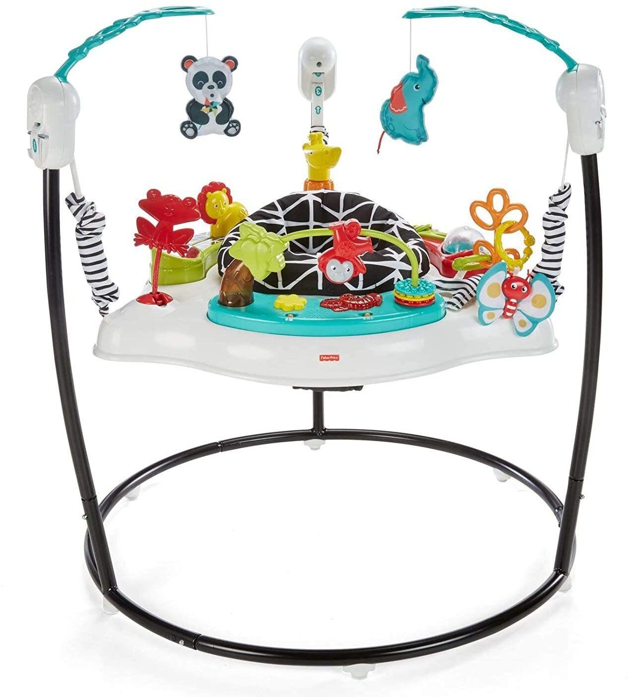  Ghế nhún Fisher-Price Animal Wonders Jumperoo, White 