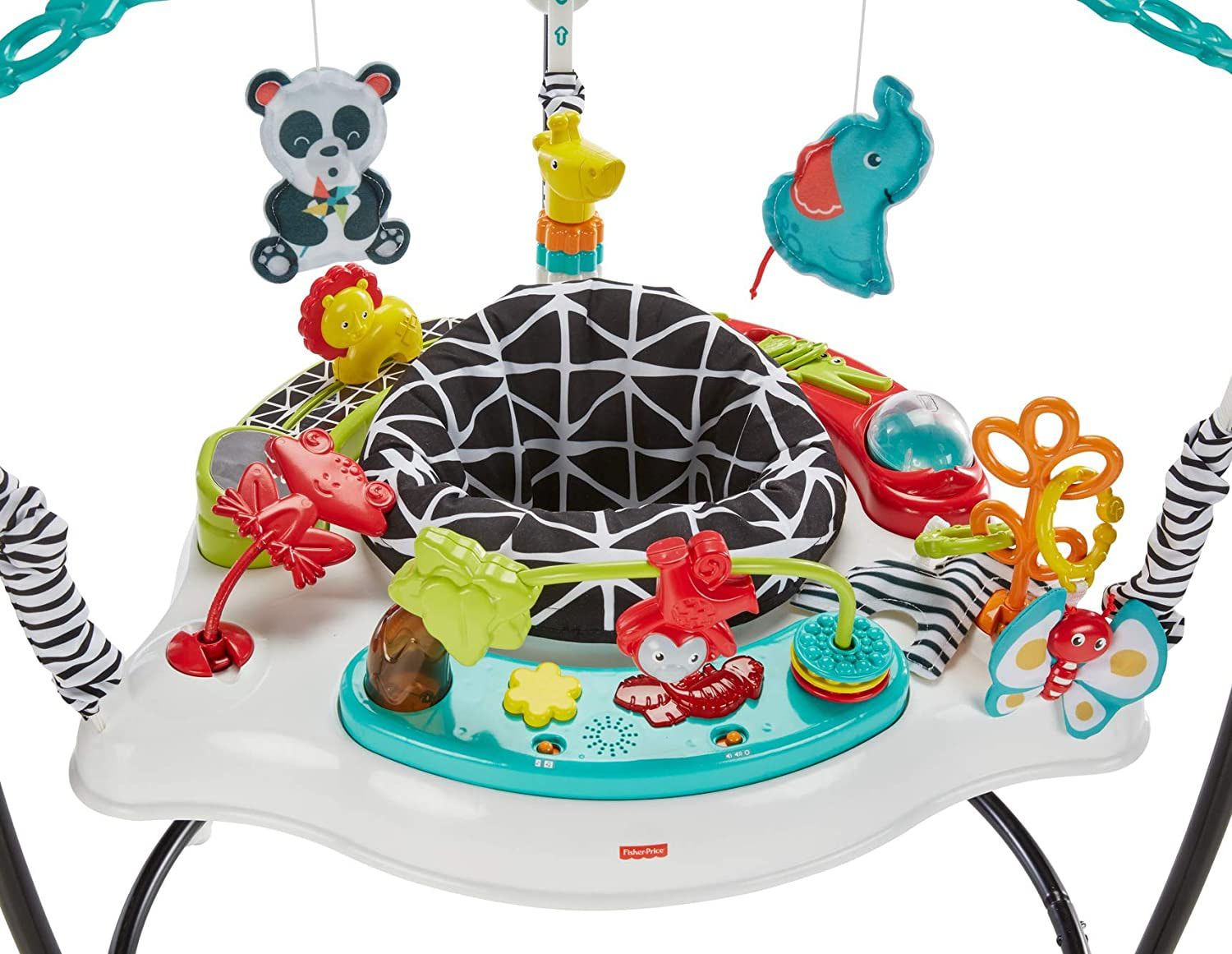  Ghế nhún Fisher-Price Animal Wonders Jumperoo, White 