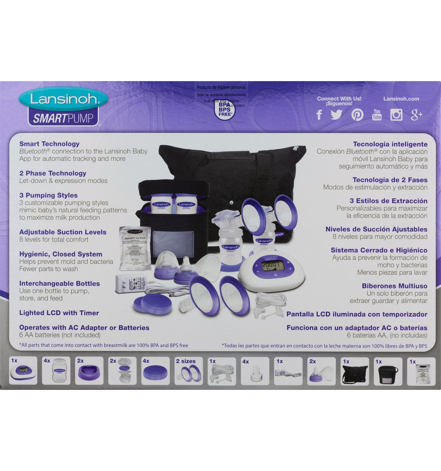  Lansinoh Smartpump Double Electric Breast Pump 