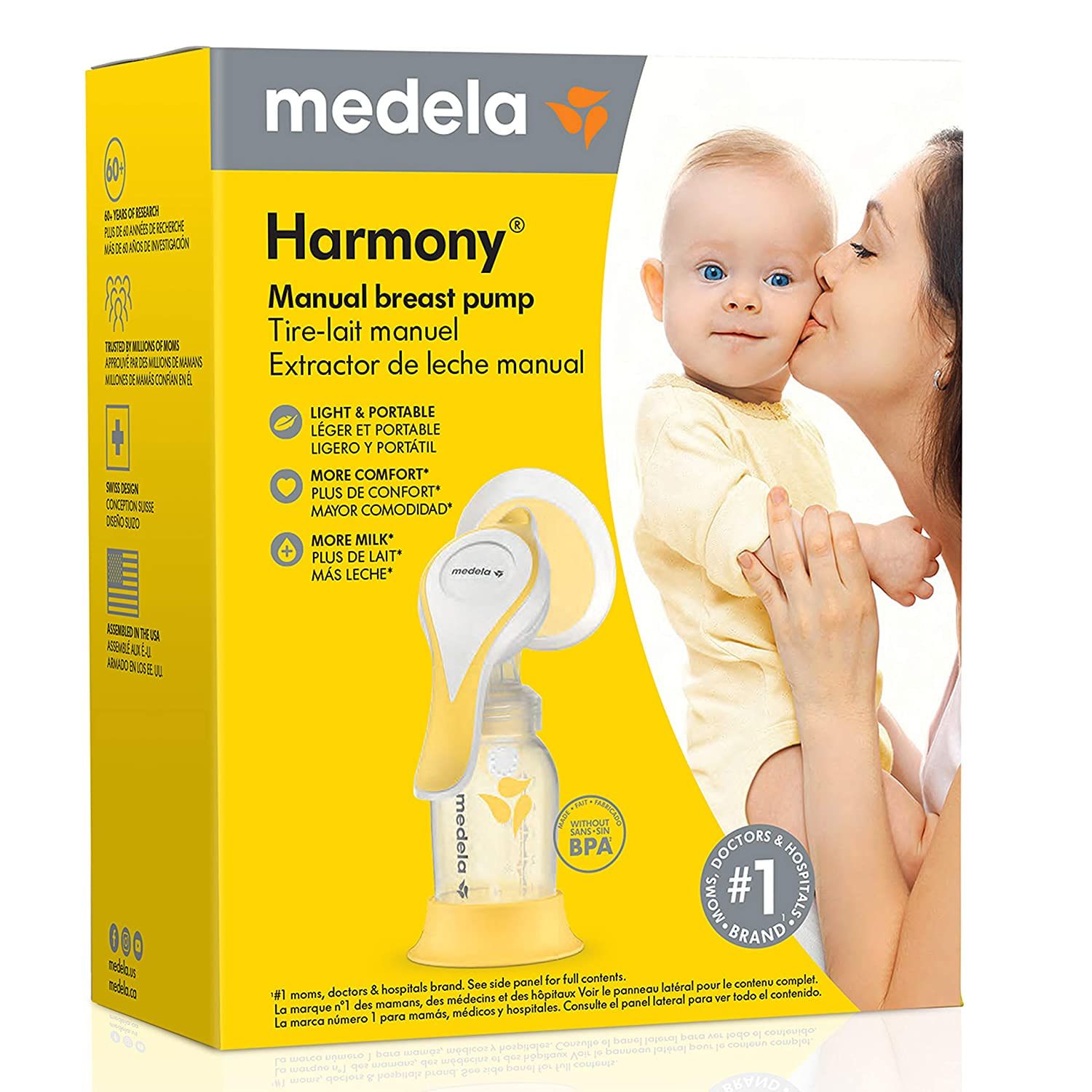  Máy hút sữa bằng tay New Medela Harmony Manual Breast Pump, Single Hand 
