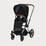  XE ĐẨY CYBEX PRIAM 3 - KHUNG CHROME BROWN/ĐỆM GHẾ MÀU ĐEN 