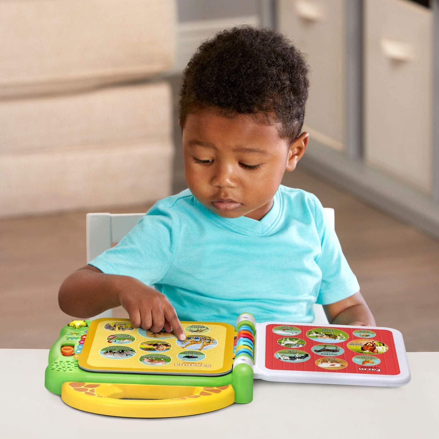  Sách điện tử LeapFrog 100 Animals Book, Green 