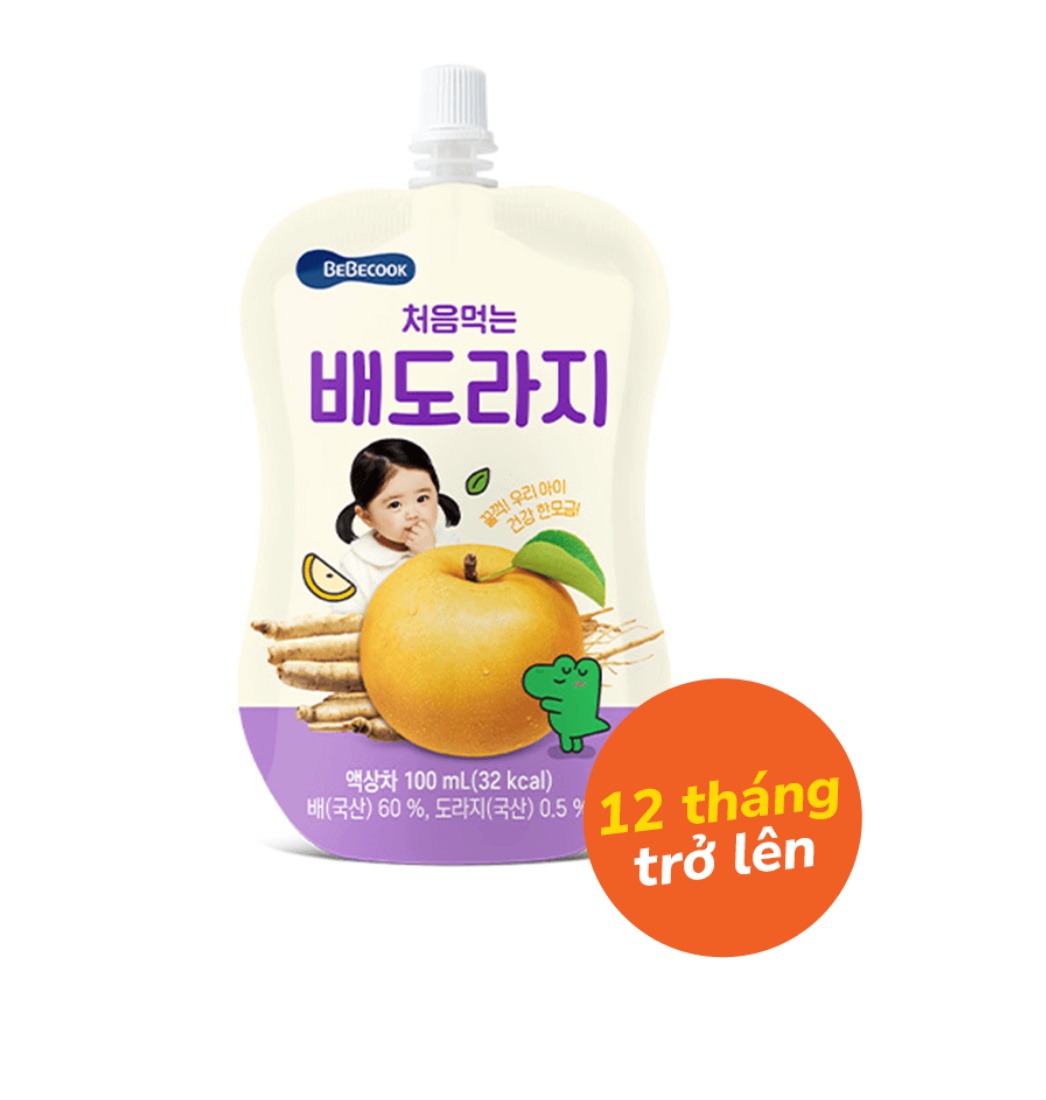  Nước Ép Lê Và Cát Cánh BeBecook 100ml 