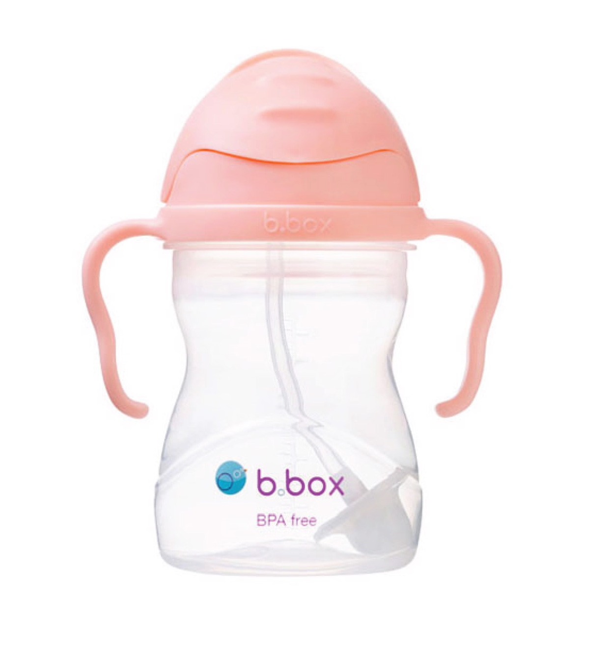  BÌNH NƯỚC B.BOX 360 ĐỘ CHO BÉ TẬP UỐNG NƯỚC - MÀU CAM PASTEL 