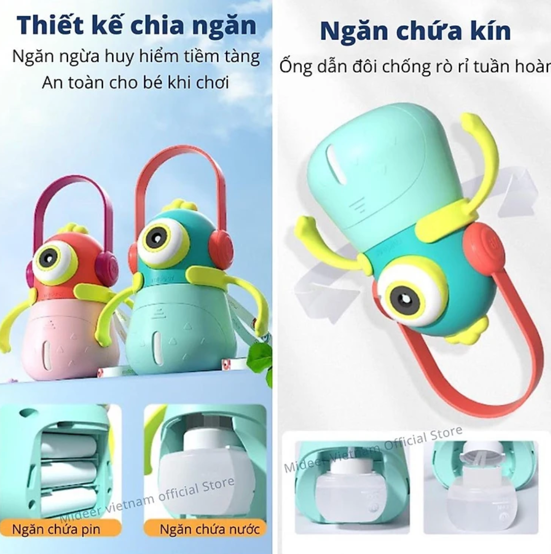  Đồ Chơi Thổi Bong Bóng Xà Phòng Mideer Monster Bubbles - Màu Xanh 