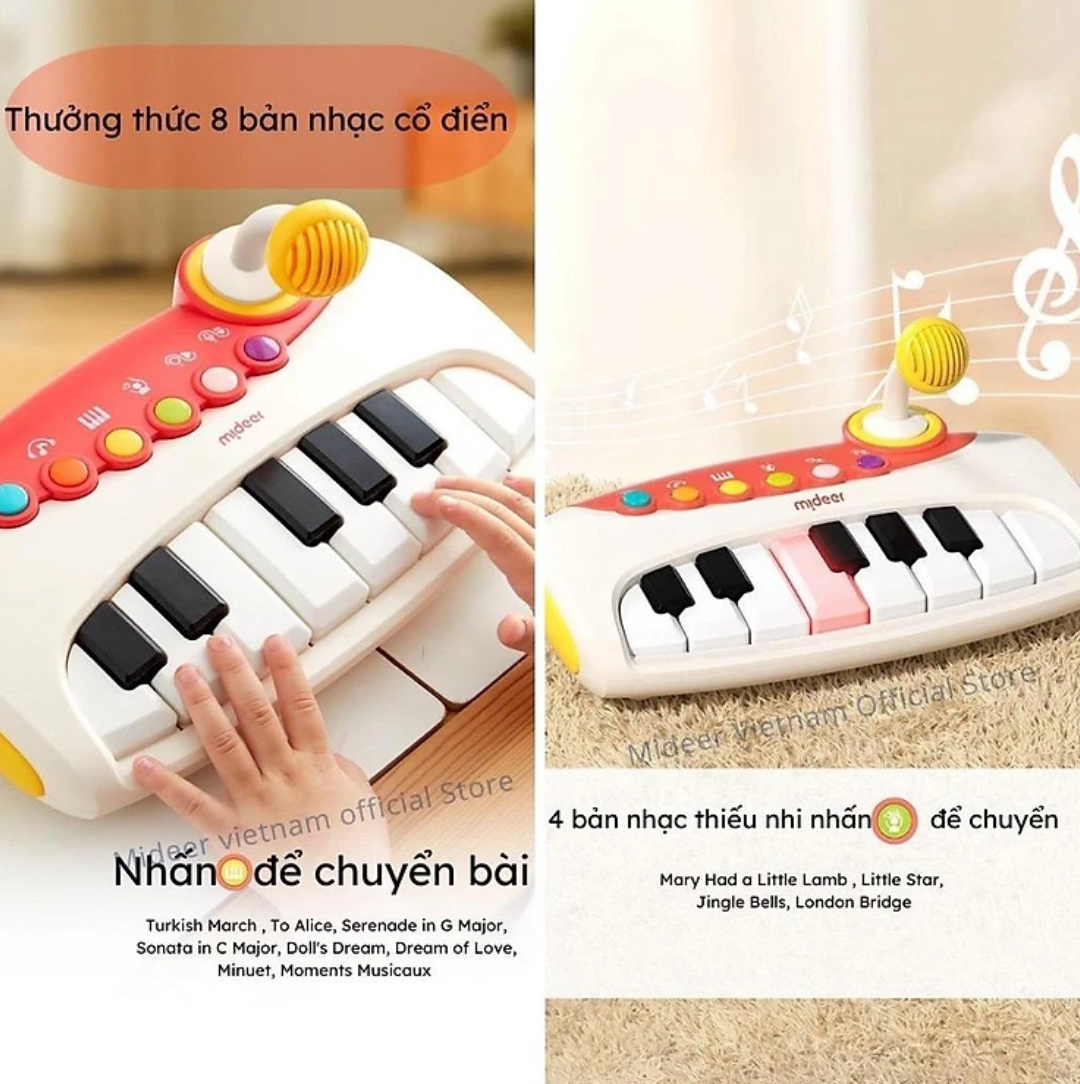  Đồ Chơi Đàn Piano Điện Tử Mideer Electronic Keyboard Toy 
