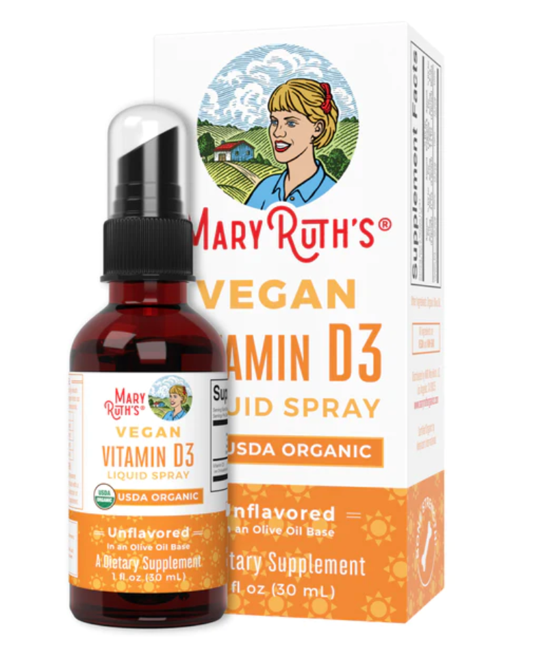  Vitamin D3 Mary Ruth's hữu cơ hỗ trợ miễn dịch, 30ml (Dạng Xịt) 