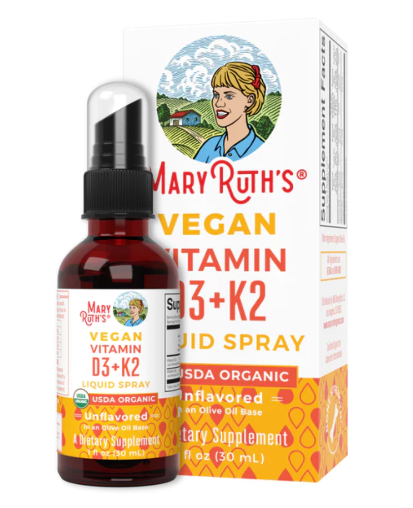  Vitamin D3 + K2 Mary Ruth’s đảm bảo chuyển hóa canxi hiệu quả, 30ml (Dạng Xịt) 