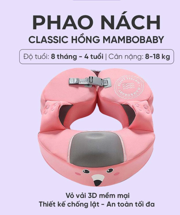  PHAO NÁCH CHO BÉ SWIMMING WAIST FLOAT SIZE M MAMBOBABY 