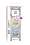  Set 2 Núm Ti Giả Bibs De Lux Silicone One Size Từ 0-3 Tuổi (BIBS x LIBERTY) 