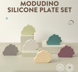  Khay Ăn Dặm Silicone Khủng Long Có Nắp Modui 