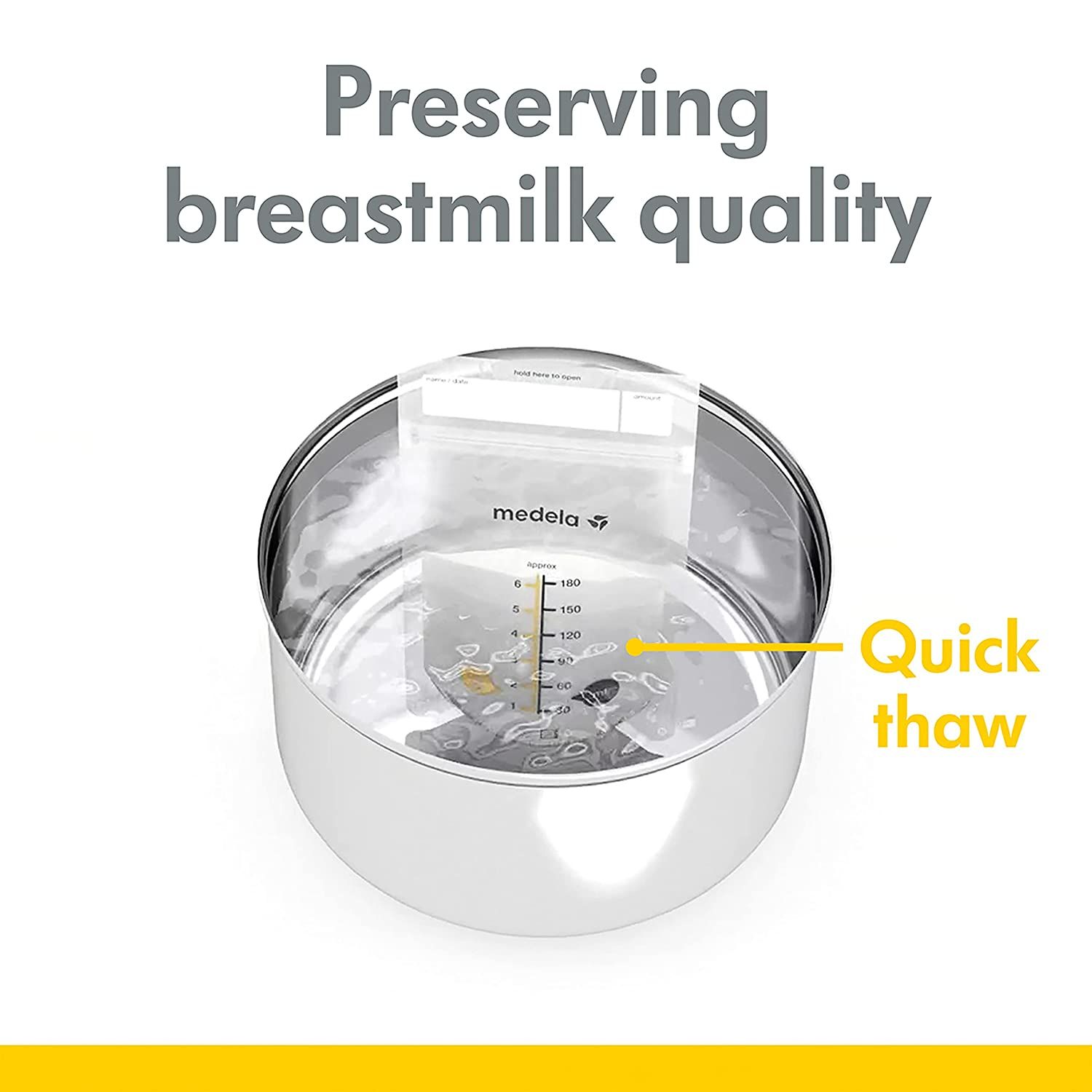  Túi trữ sữa Medela Breast Milk Storage Bags dung tích 180ml (100 túi) 