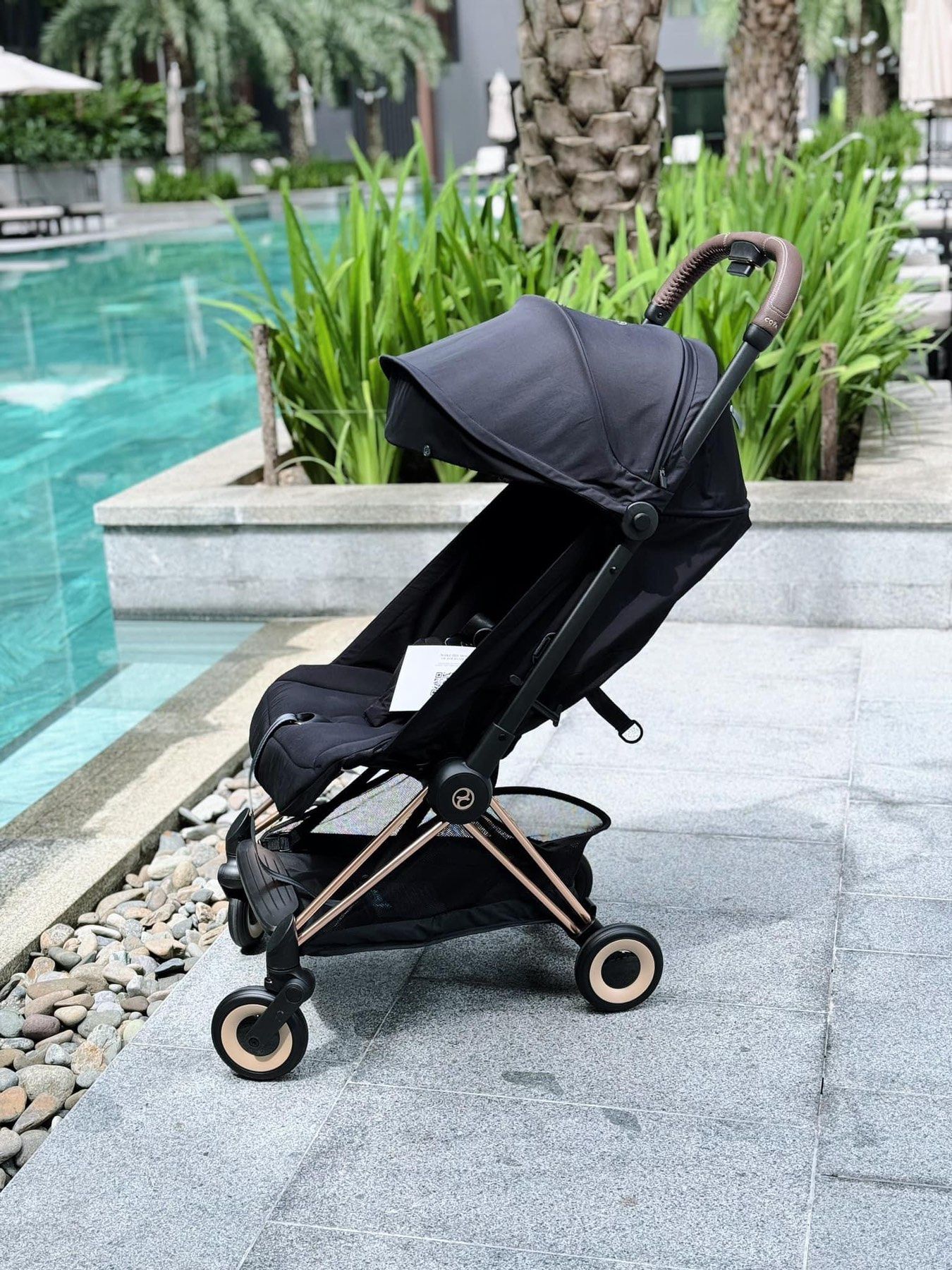  Xe đẩy gấp gọn Cybex Platinum Coya - Rosegold/Sepia Black 