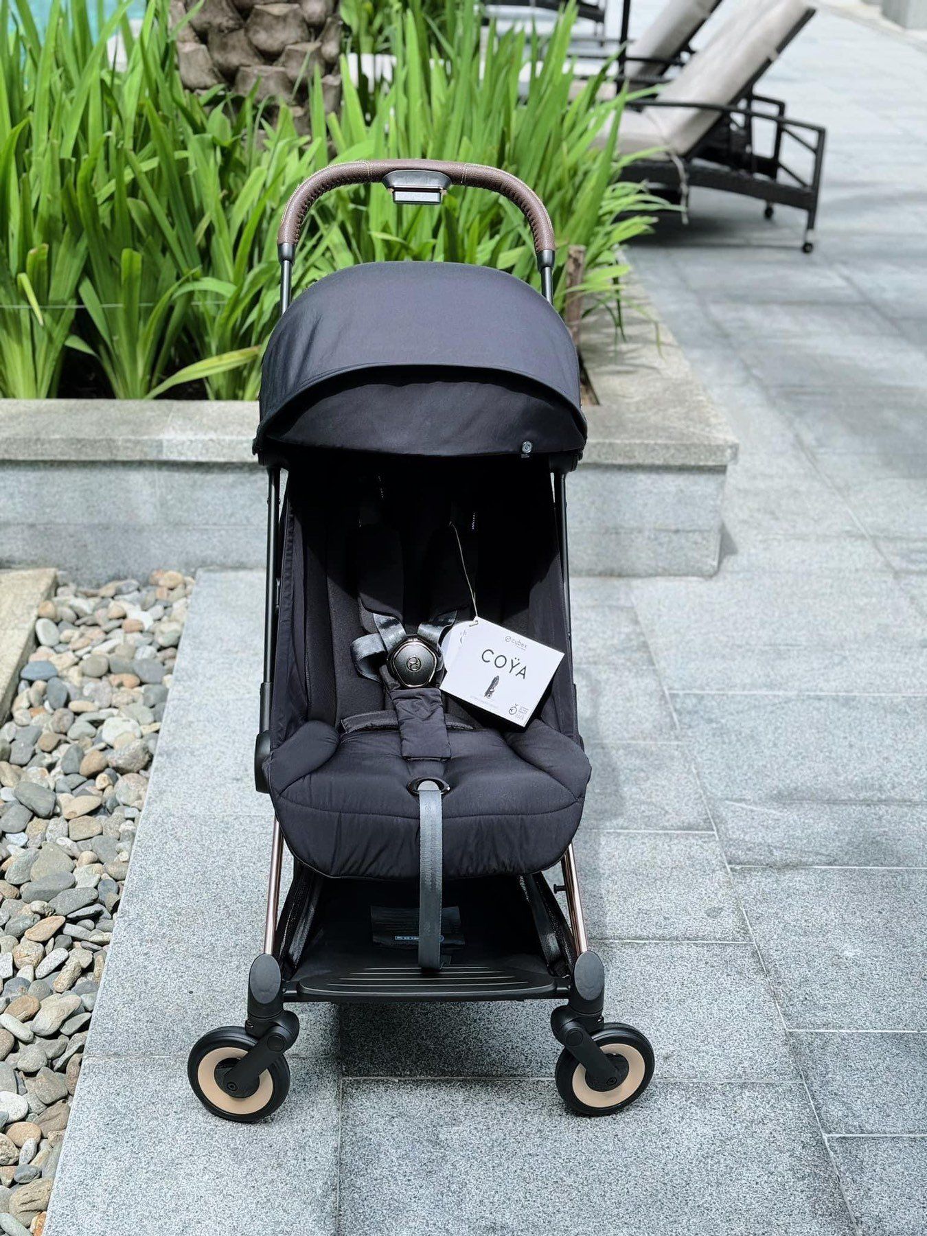  Xe đẩy gấp gọn Cybex Platinum Coya - Rosegold/Sepia Black 