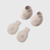  Set bao tay bao chân sơ sinh La Pomme mềm mịn 