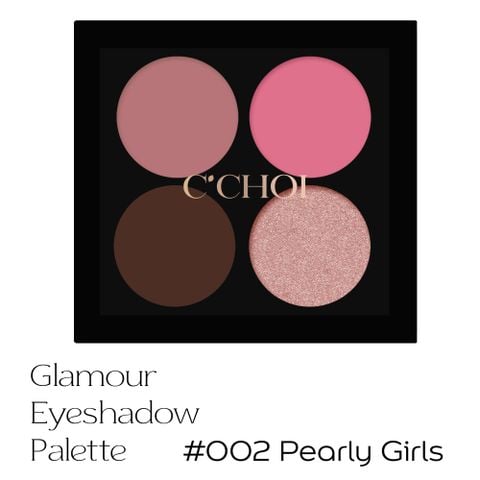  Phấn Mắt Trang Điểm - C’Choi - Glamour Eyeshadow Palette - #002 – Tông Hồng Đất - Pearly Girl 