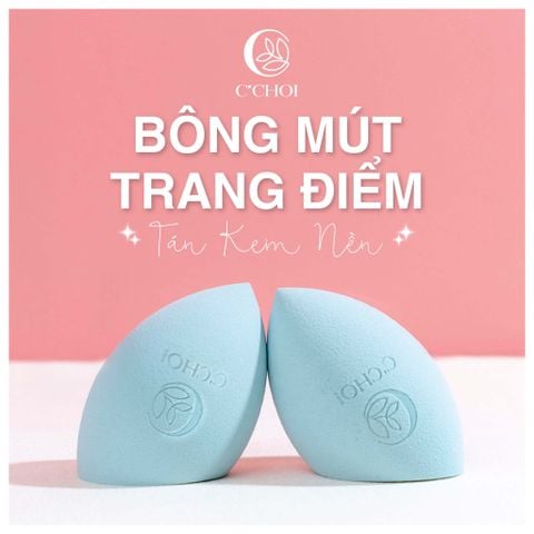 Bông mút trang điểm tán kem nền C'Choi